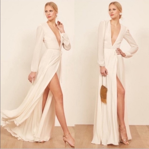 Reformation Milan Dress in Ivory Size XS NWT - Picture 1 of 15